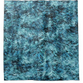 Rideaux De Douche Floresta azul sob nevasca ou vidro trincado (Devant)