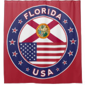 Rideaux De Douche Floride, rouge, (Devant)