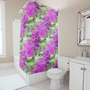 Rideaux De Douche Flot de Petunias.....