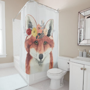 Rideaux De Douche Flower Crown Forester Fox