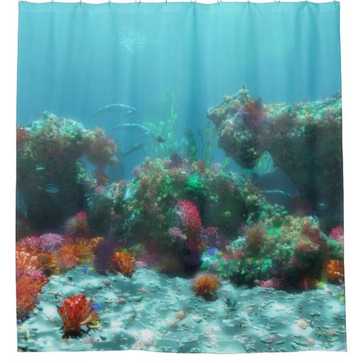 Rideaux De Douche Flowers of the Sea Shower Curtain (Devant)
