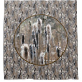 Rideaux De Douche Fluffy Cattails Nature Pattern  (Devant)