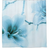 Rideaux De Douche Flux d'arbre de la soie bleue (Devant)