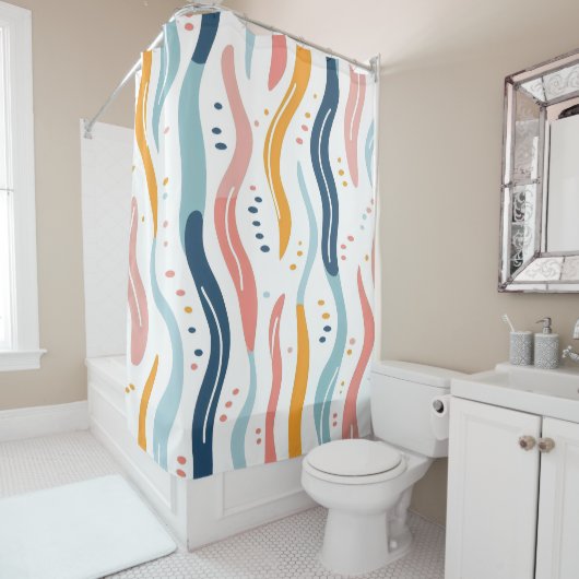 Rideaux De Douche Flux de bulles (En situation)