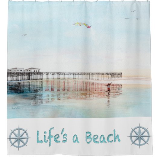 Rideaux De Douche Flying High at Low Tide Shower Curtain (Devant)