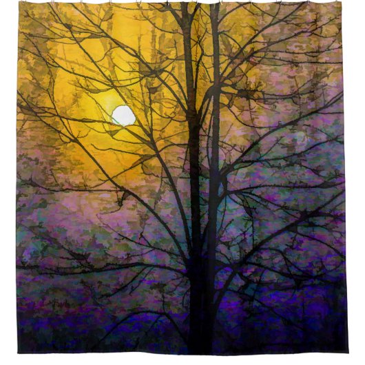 Rideaux De Douche Foggy Sunset (Devant)