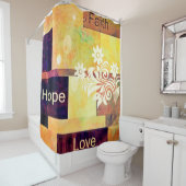 Rideaux De Douche Foi Espoir Amour (En situation)