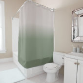 Rideaux De Douche Fond Brown Ombre Taupe Sage Vert (En situation)