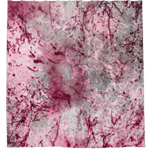 Rideaux De Douche fond rose, déco, motif, abstrait, âgé,