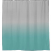 Rideaux De Douche Fondu gris Turquoise Ombre (Devant)
