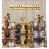 Rideaux De Douche Fontaine de parc Savannah Forsyth Classic (Devant)