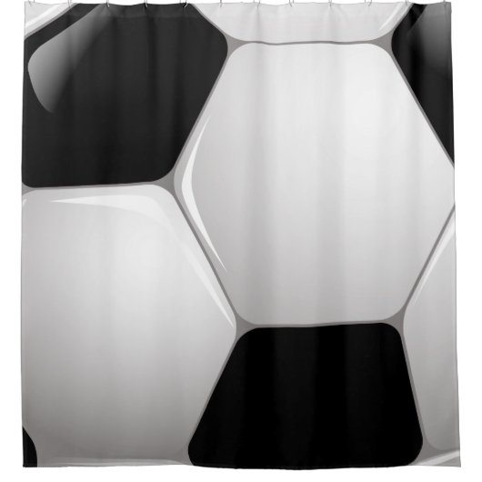 Rideaux De Douche Football Soccer Ball (Devant)
