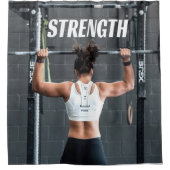 Rideaux De Douche Force Fittness Femmes Muscle Worout Motivationnel (Devant)