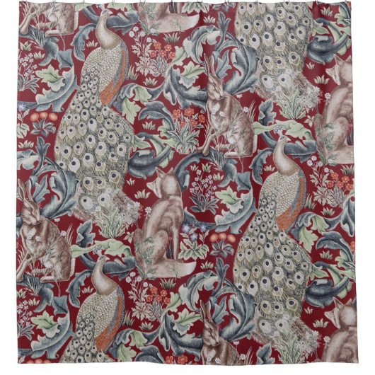 Rideaux De Douche Forest Animals, William Morris (Devant)