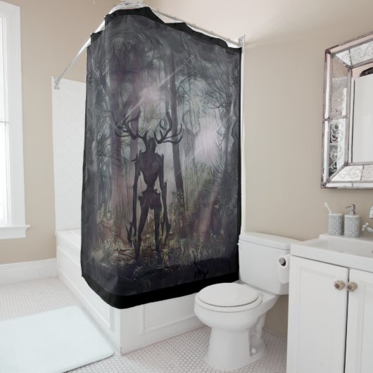 Rideaux De Douche Forest Creeper scary (En situation)