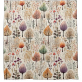 Rideaux De Douche Forêt d'aquarelle en bois de Whimsland (Devant)