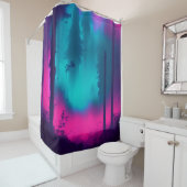 Rideaux De Douche Forêt de Neon (En situation)