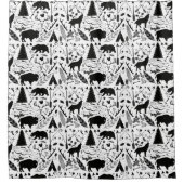 Rideaux De Douche Forêt et prairie Créatures Aventure Hipster (Devant)