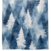 Rideaux De Douche Forêt hivernale de Silent Pines (Devant)