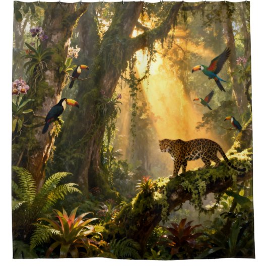 Rideaux De Douche Forêt tropicale (Devant)