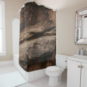 Rideaux De Douche Formation de roches Brown et grises (En situation)