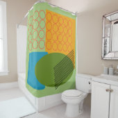 Rideaux De Douche Formes Abstraites (En situation)