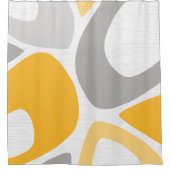 Rideaux De Douche Formes Abstraites modernes du milieu du siècle 2 J (Devant)