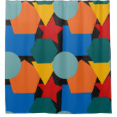 Rideaux De Douche Formes Bauhaus (Devant)