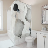 Rideaux De Douche Formes d'aquarelle Abstraites (En situation)