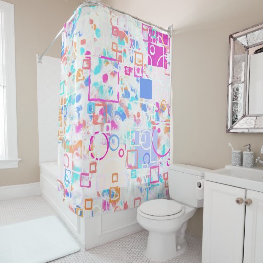 Rideaux De Douche Formes géométriques Abstraites (En situation)