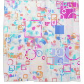 Rideaux De Douche Formes géométriques Abstraites (Devant)