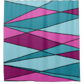 Rideaux De Douche formes géométriques modernes Abstraites triangles  (Devant)