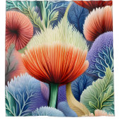 Rideaux De Douche Formes maritimes Abstraites (Devant)