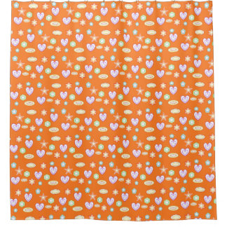 Rideaux De Douche Formes orange 