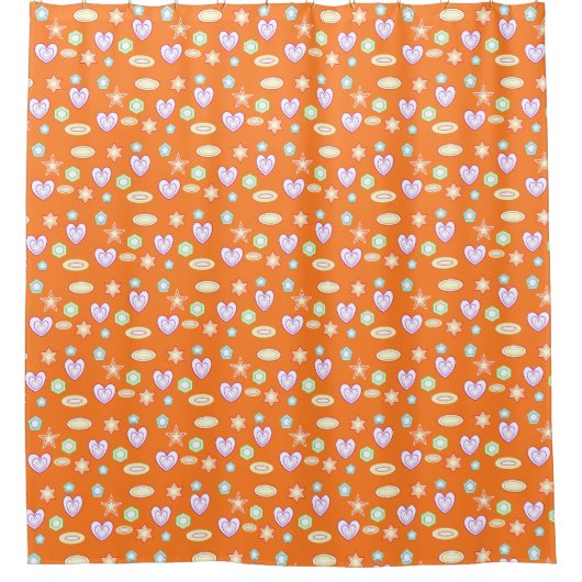 Rideaux De Douche Formes orange (Devant)