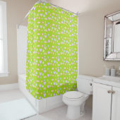 Rideaux De Douche Formes vert olive (En situation)
