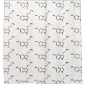 Rideaux De Douche Formule chimique moléculaire de sérotonine (Devant)