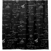 Rideaux De Douche Formules mathématiques équations École manuscrite (Devant)