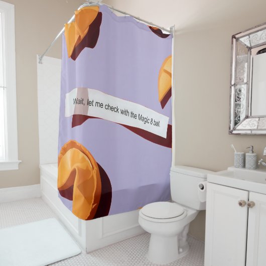 Rideaux De Douche Fortune Cookie & The Magic 8 ball (En situation)