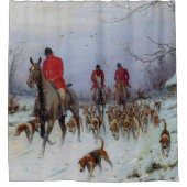 Rideaux De Douche Fox Huntsmen et Hounds Retour à la maison (Devant)