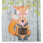 Rideaux De Douche Fox - Woodland Friends - Amis - Aquarelle (Devant)