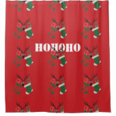 Rideaux De Douche Foyer de Noël Fête spéciale (Devant)