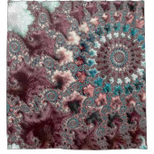 Rideaux De Douche Fractale spirale Super rétro (Devant)