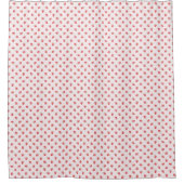 Rideaux De Douche Fraise rose pastel avec Motif à bec (Devant)