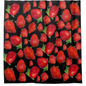 Rideaux De Douche Fraises rouges délicieuses, (Devant)
