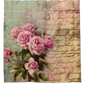 Rideaux De Douche francais chic, shabby chic, roses roses roses, flo (Devant)