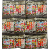 Rideaux De Douche France Paris Cityscape Montmartre Fleurs (Devant)