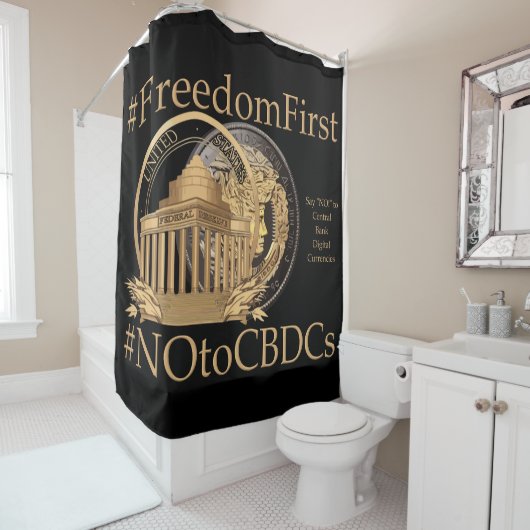 Rideaux De Douche #FreedomFirst : Portefeuille de la liberté - Embra (En situation)