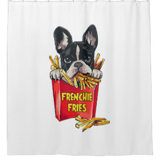 Rideaux De Douche French Bulldog S Pour Femmes Hommes - Frenchie Fri