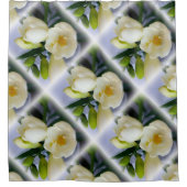 Rideaux De Douche frénésie jaune blanc (Devant)